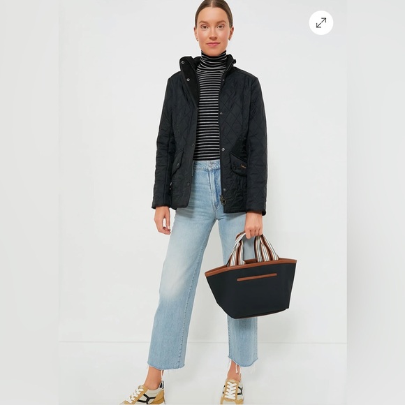 Beautiful New Barbour Cavalry Polarquilt Jacket in Black - UK 8/US 4 - Picture 3 of 5